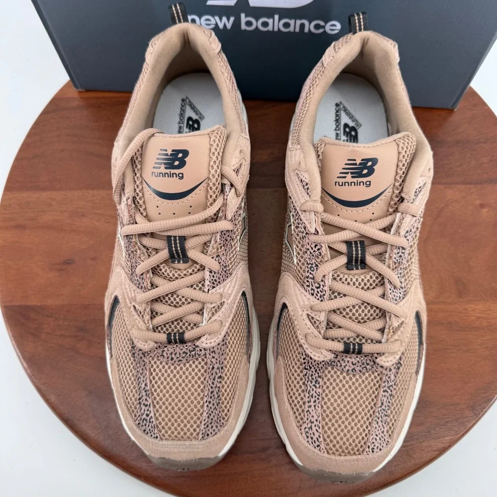 New Balance 530 Running Shoes Unisex Brown Black Leopard U530CRA Size M10/W11.5